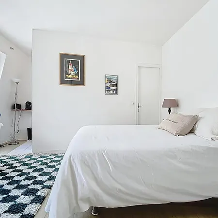 דירה Cozy In The Heart Of Oberkampf פריז